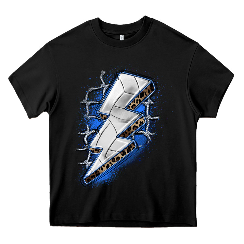 Volleyball Lightning Bolt Heavy Core Tee by Zillion Design Studio | Teevron