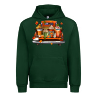 Forest Green coffee cups truck Urban Hoodie - CowGirlArtShop