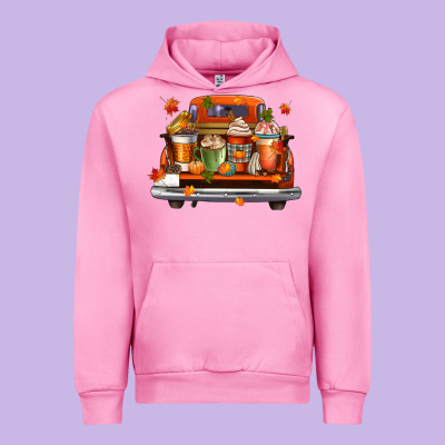 Coffee Cups Truck Urban Hoodie Designed By Cowgirlartshop
