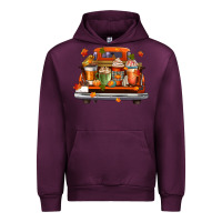 Mauve Wine coffee cups truck Urban Hoodie - CowGirlArtShop
