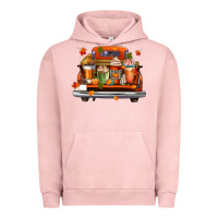 Pigment Salmon coffee cups truck Urban Hoodie - CowGirlArtShop