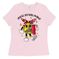Bubblegum Pink boujee softball mama Ladies Tee - JahusDesignShop