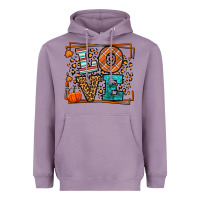 Lavender Fall Autumn Leopard Love Heavyweight Hoodie - LillyAllenDesigns