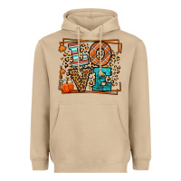 Mushroom Fall Autumn Leopard Love Heavyweight Hoodie - LillyAllenDesigns