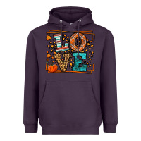 Plum Fall Autumn Leopard Love Heavyweight Hoodie - LillyAllenDesigns
