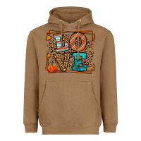 Toasted Coconut Fall Autumn Leopard Love Heavyweight Hoodie - LillyAllenDesigns