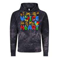 Cloud Black i am his voice he is my heart Vintage Hoodie - JahusDesignShop