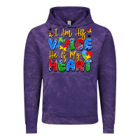 Cloud Purple i am his voice he is my heart Vintage Hoodie - JahusDesignShop