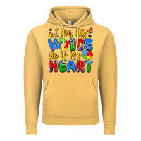 Vintage Mustard i am his voice he is my heart Vintage Hoodie - JahusDesignShop