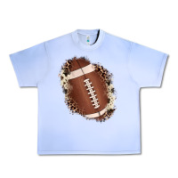 Grape Ice football cowhide leopard patch Urban Heavy Tee - JahusDesignShop