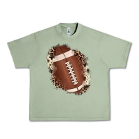 Oil Green football cowhide leopard patch Urban Heavy Tee - JahusDesignShop