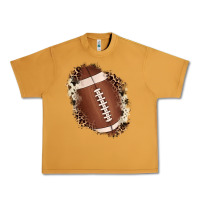 Peanut Butter football cowhide leopard patch Urban Heavy Tee - JahusDesignShop
