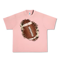 Salmon football cowhide leopard patch Urban Heavy Tee - JahusDesignShop