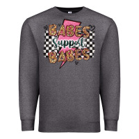 Charcoal Heather babes support babes Premium Sweatshirt - Artiststas
