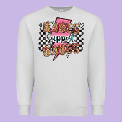 Babes Support Babes Premium Sweatshirt Designed By Artiststas