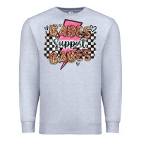 Heather Grey babes support babes Premium Sweatshirt - Artiststas