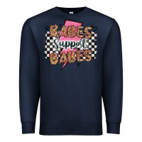 Navy babes support babes Premium Sweatshirt - Artiststas
