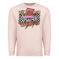 Pale Pink babes support babes Premium Sweatshirt - Artiststas