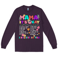 Plum mama it's okay Long Sleeve Tee - JahusDesignShop