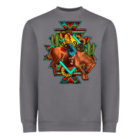 Storm aztec rodeo cowboy Heavyweight Sweatshirt - JahusDesignShop