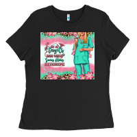 Not All Angels Have Wings Blonde Nurse Ladies Tee | Teevron