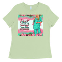 Matcha not all angels have wings blonde nurse Ladies Tee - RanaPortraitStore