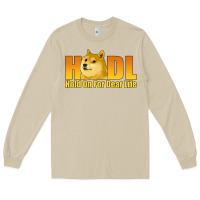 Mushroom hodl hold on for dear life dogecoin Long Sleeve Tee - Jasminsmagicworld