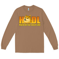 Toasted Coconut hodl hold on for dear life dogecoin Long Sleeve Tee - Jasminsmagicworld