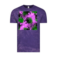 Cloud Purple halloween spider green leopard seamless pattern Vintage Tee - BundleAndBundleShop
