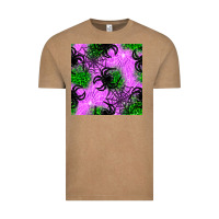 Vintage Coffee halloween spider green leopard seamless pattern Vintage Tee - BundleAndBundleShop