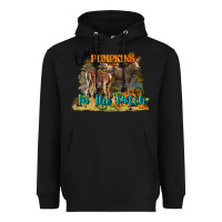 Black Fall Cutest Pumpkin In The Patch Deer Heavyweight Hoodie - LillyAllenDesigns