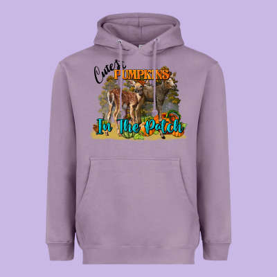 Fall Cutest Pumpkin In The Patch Deer Heavyweight Hoodie Designed By Lillyallendesigns