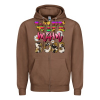Chestnut wife mom boss daisy Zipper Hoodie - NancyCooperArtShop