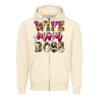 Sandshell wife mom boss daisy Zipper Hoodie - NancyCooperArtShop