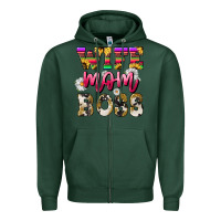Sports Green wife mom boss daisy Zipper Hoodie - NancyCooperArtShop