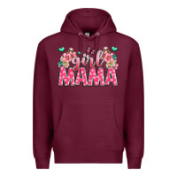Burgundy girl mama Premium Hoodie - JahusDesignShop
