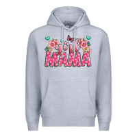 Heather Grey girl mama Premium Hoodie - JahusDesignShop