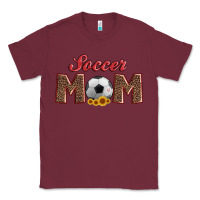 Burgundy soccer mom with ball and sunflower Classic Tee - Artiststas