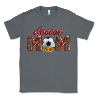 Charcoal Heather soccer mom with ball and sunflower Classic Tee - Artiststas