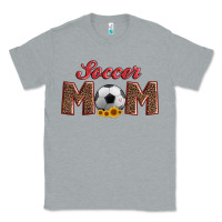 Heather Grey soccer mom with ball and sunflower Classic Tee - Artiststas