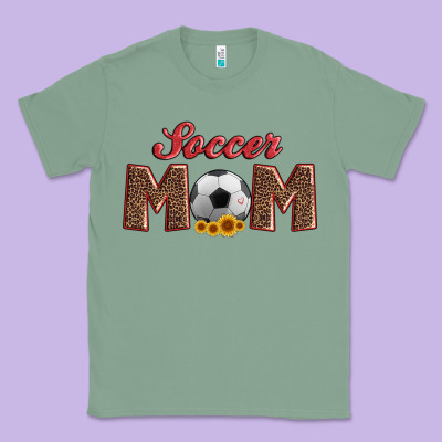 Soccer Mom With Ball And Sunflower Classic Tee Designed By Artiststas