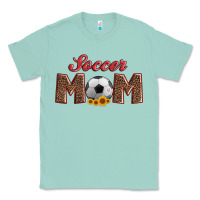 Seafoam soccer mom with ball and sunflower Classic Tee - Artiststas