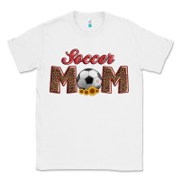 White soccer mom with ball and sunflower Classic Tee - Artiststas