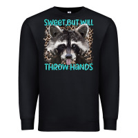 Black sweet but will throw hands Premium Sweatshirt - Artiststas