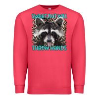 Cardinal sweet but will throw hands Premium Sweatshirt - Artiststas