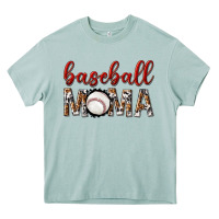 Arona baseball mama with leopard Heavy Core Tee - texasbilliewilder