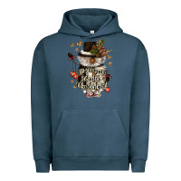 Pigment Midnight Navy walking in a winter wonderland Urban Hoodie - CowGirlArtShop