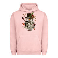 Pigment Salmon walking in a winter wonderland Urban Hoodie - CowGirlArtShop