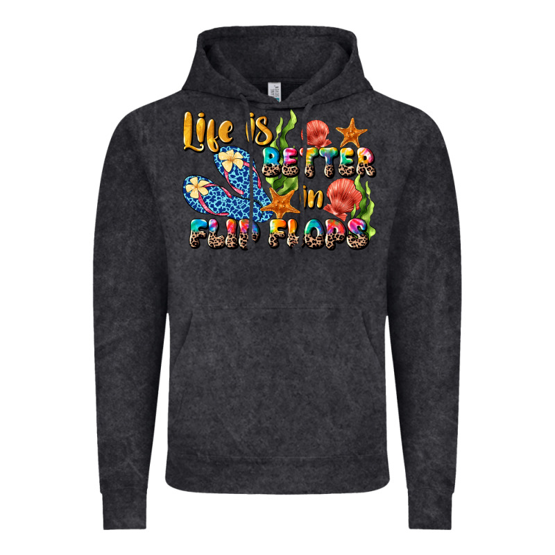 Life Is Better In Flip Flops Summer Vintage Hoodie by JahusDesignShop | Teevron