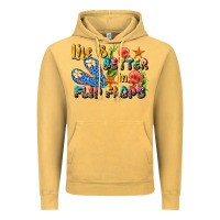 Vintage Mustard life is better in flip flops summer Vintage Hoodie - JahusDesignShop